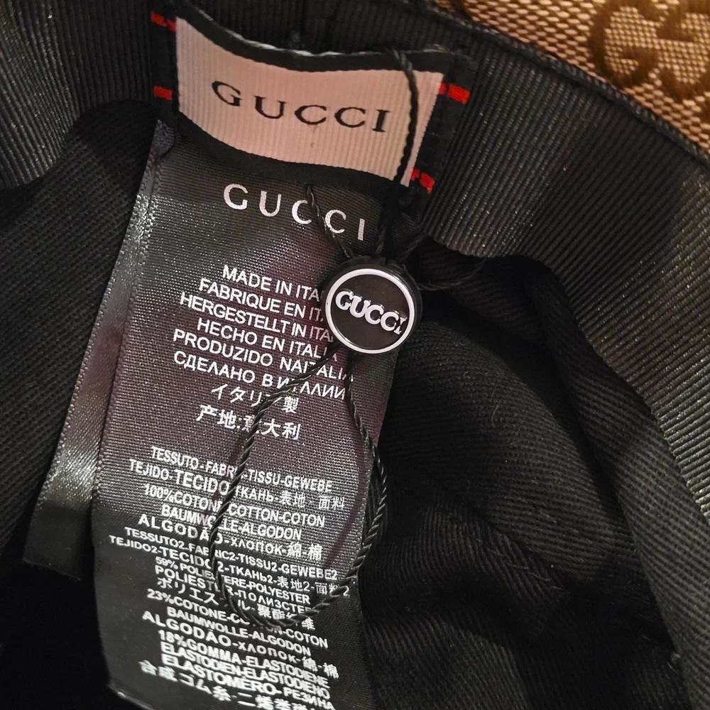 FASHION Monogram Beige Bucket Hat - Picture 5 of 5